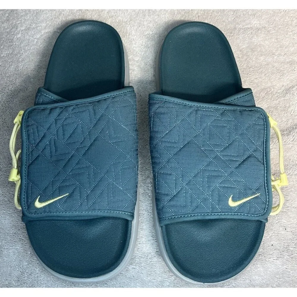 Size 10 Nike Asuna 2 x Future  Movement Mineral Teal Sequoia Slides FB9762 300